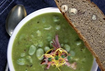 Chicory and Broad Bean Soup Santa Cruz Farmers Markets